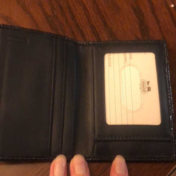 Rare Coach Chelsea Multi Colour C Navy Blue Wallet ID Card Holder Mini NWT - Picture 8 of 8